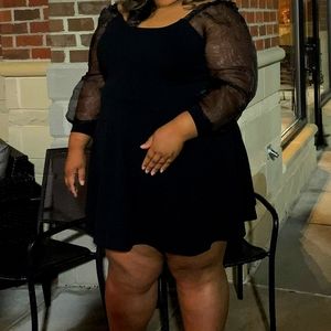 Off the shoulder mini dress